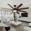 72 Inch Large Ceiling Fans With Lights And Remote