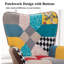 Ellenberger 30" Patchwork Camelback Aent  Accent Chair Colour Fabric