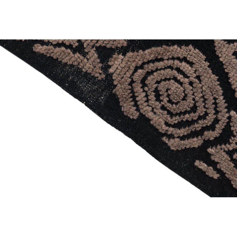 Tapis noir Indira