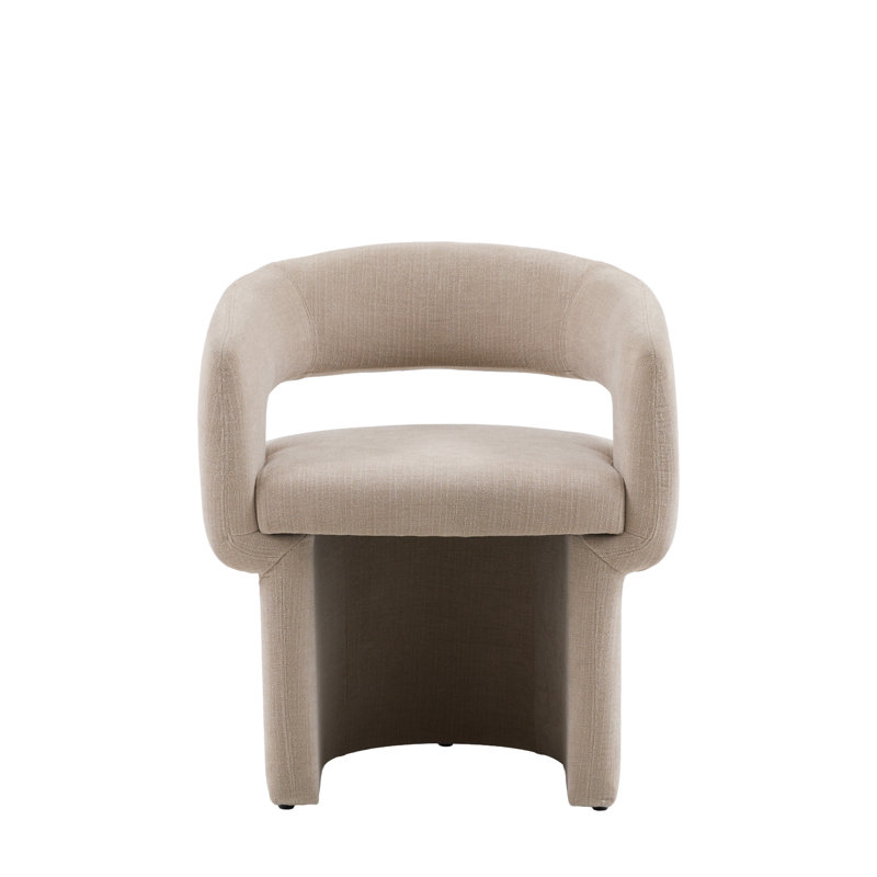 Polyester Blend Upholstered Accent in Natural