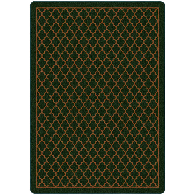 Courtepointe Winter, vert cèdre, Rectangle 3 pi 10 po x 5 pi 4 po