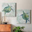 «Seaglass Turtle I», ensemble de 2 reproductions sur toiles tendues-1583522275