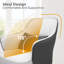 Fauteuil d'appoint en tonneau Raymer avec coussin et dossier moyen pour le bureau à domicile-87046274