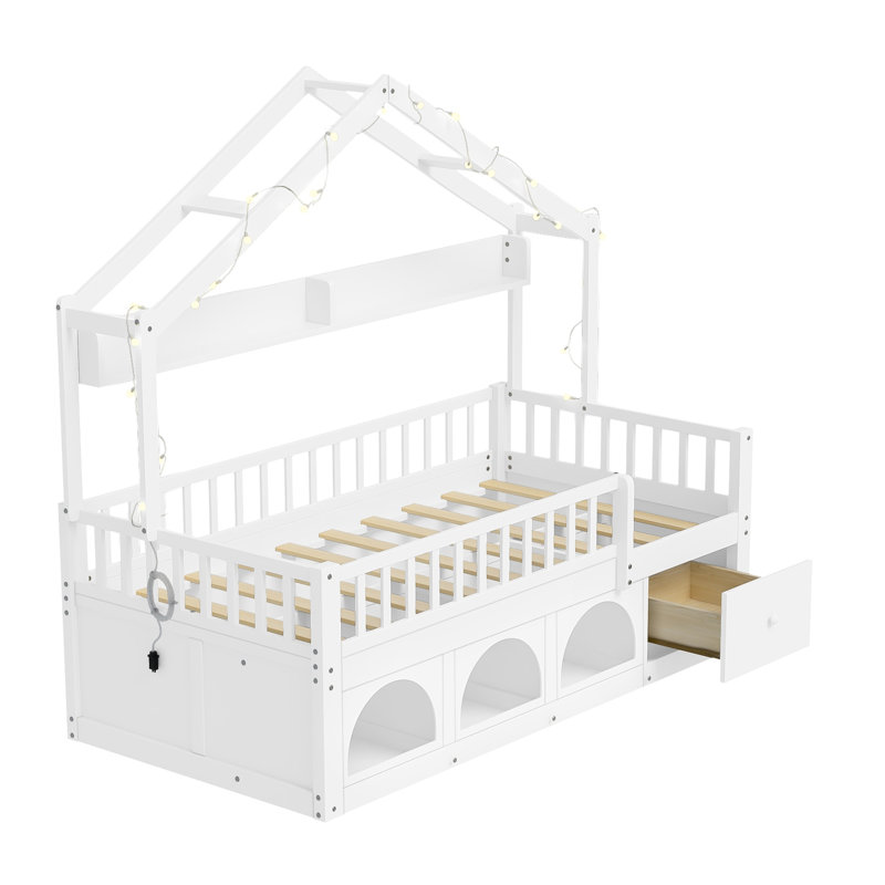 Cadre de lit simple, White