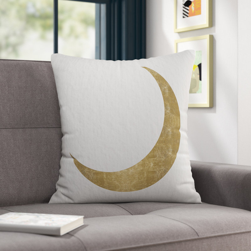 Graphic Print Velvet Throw Pillow, 18" H x 18" W
