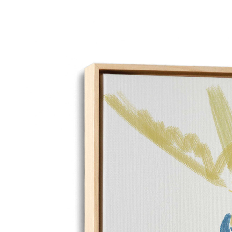 «Stripey» par Kamdon Kreations, reproduction d'art, L 16 po x H 12 po, Tanné, Toile avec cadre