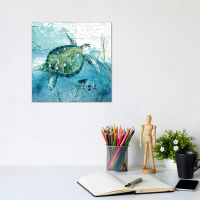 Island Swim I by Carol Robinson - Wrapped Canvas Painting