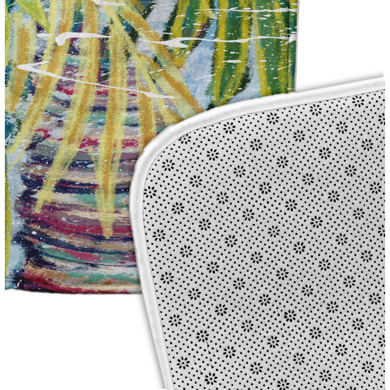 Tapis de bain Hewitt, H 18 po x L 30 po, Aigue-marine