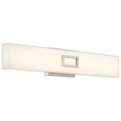 Meuble-lavabo à DEL 24,75 po Farell - Acier brossé