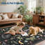 Tapis floral et chat lavable pour salle de bain, salon et chambre à coucher-1848706132-1848706134
