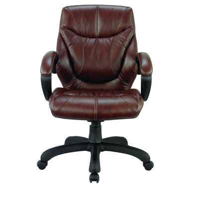 Fauteuil de direction en cuir véritable Tauber