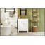 Meuble-lavabo de 24 pouces avec lavabo en céramique, armoire de rangement compacte, conception moderne avec 2 tiroirs et tablette réglable-1826980685