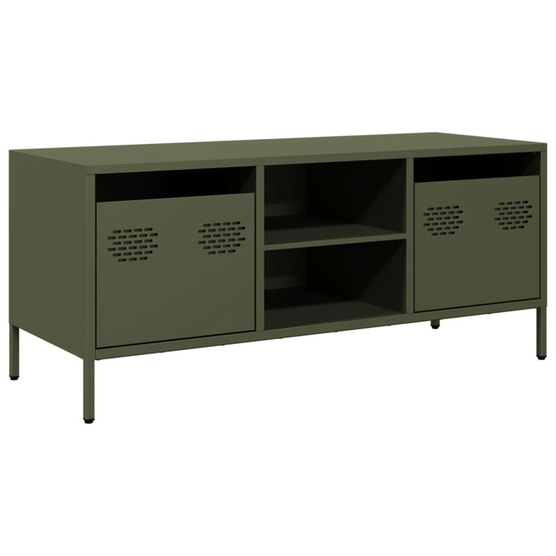 Meuble télé vidaXL, Vert olive