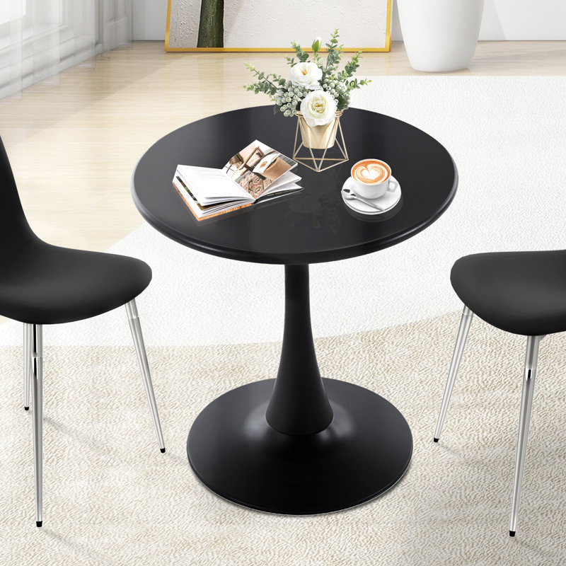 Table de bout en acier Cohl, Noir