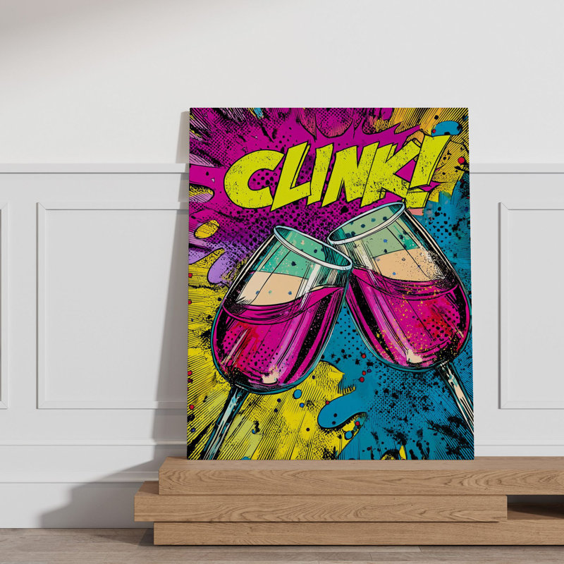 Peinture décorative sur toile, H 27,6 po x l 19,7 po