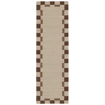 Heidi Flatweave Jute Checkered Scandinavian Rug