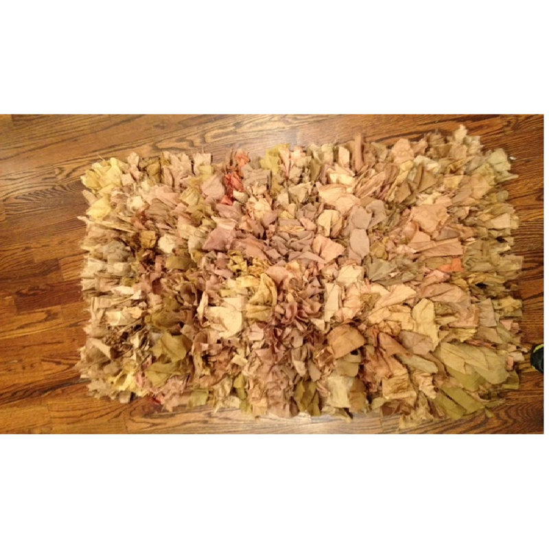 Tapis brun fait à la main Godsey, Rectangle 4 pi x 6 pi