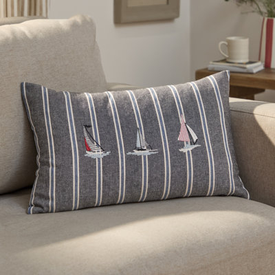 Ashritha Striped Throw Cushion