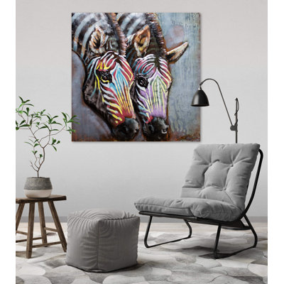 Handmade Boho Animals Wall Decor on Metal