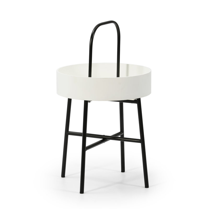 Laarni Tray Top End Table, White