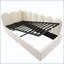 Lit de jour simple avec repose-pieds et rangement hydraulique avec revêtement en velours-128515221