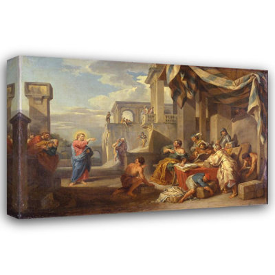 "The Calling of Saint Matthew" by  Giovanni Paolo Panini - Gallery Wrap Canvas Wall Art