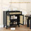 Buffet Boho avec portes en rotin-1920756286