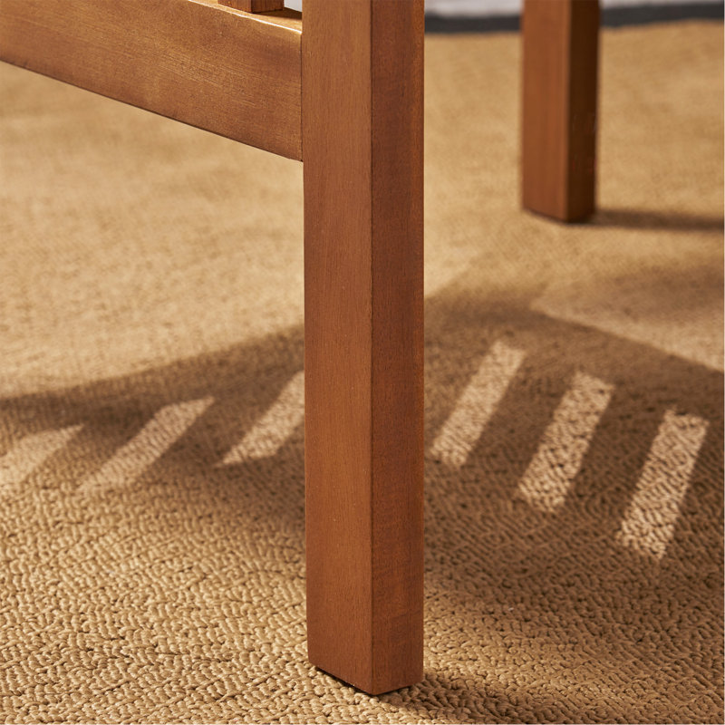 Chaise de patio 2 pièces avec 2 coussins, Brun