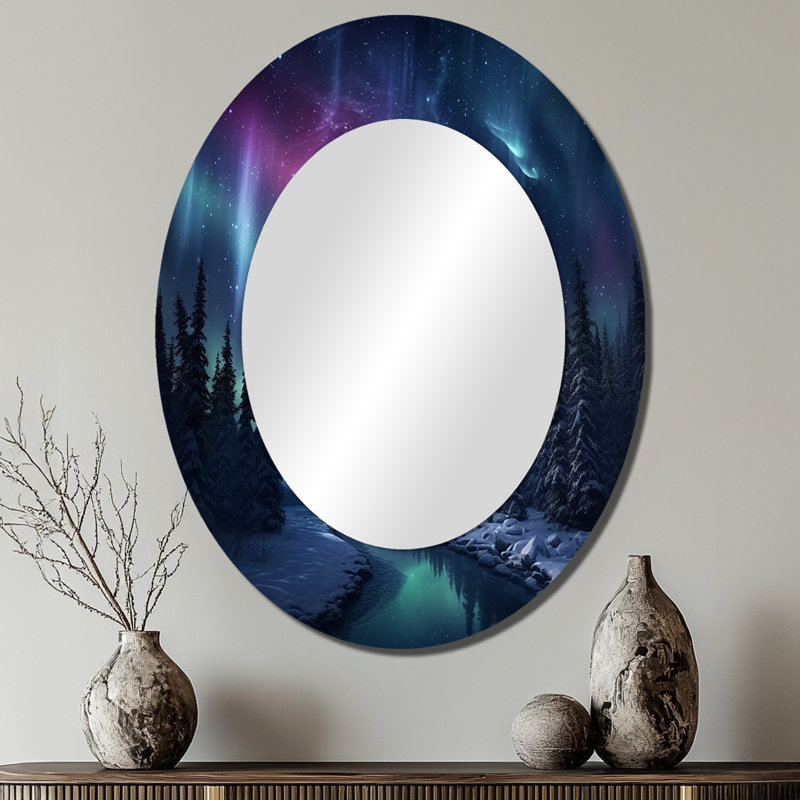 Miroir mural Northern Lights III, 40 po x 30 po