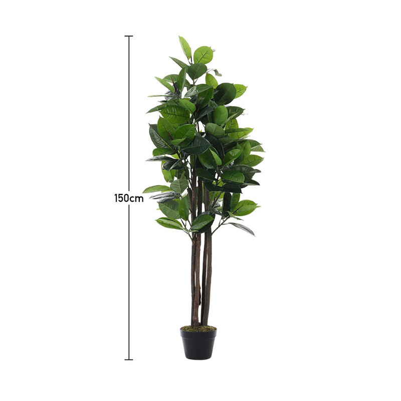 Faux Ficus Tree in Pot, 150cm H x 18cm W x 18cm D
