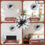 Horloge murale abstraite noire et blanche au design unique