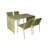 Silas Aluminum 5 Pc Dining Set