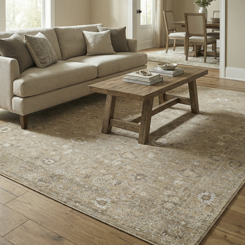 Moroccan Area Rug, Rectangle 160 x 213 cm