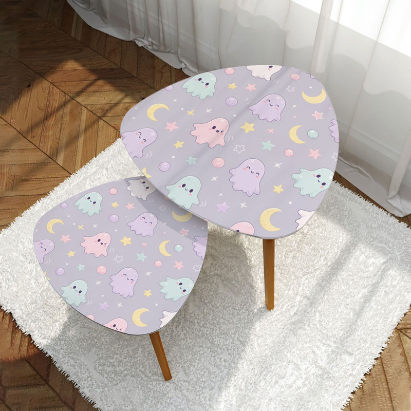 Ensemble de 2 tables gigognes Triangle Nesting