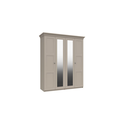 Adnan 4 Door Manufactured Wood Wardrobe