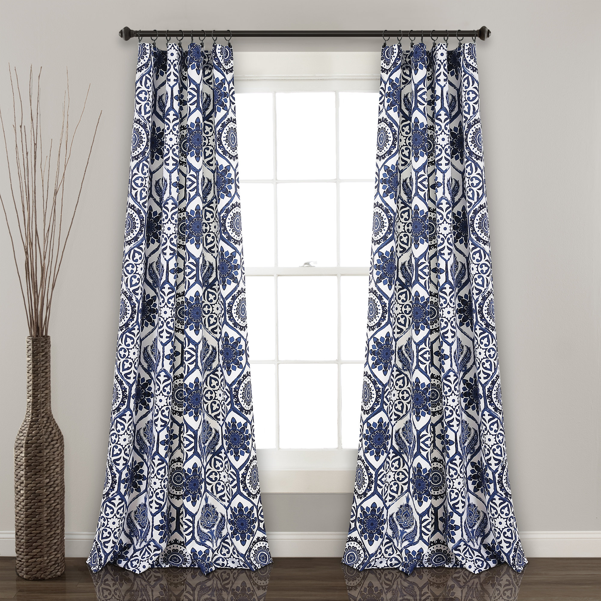 Andover Mills™ Huson Polyester Room Darkening Curtain Pair