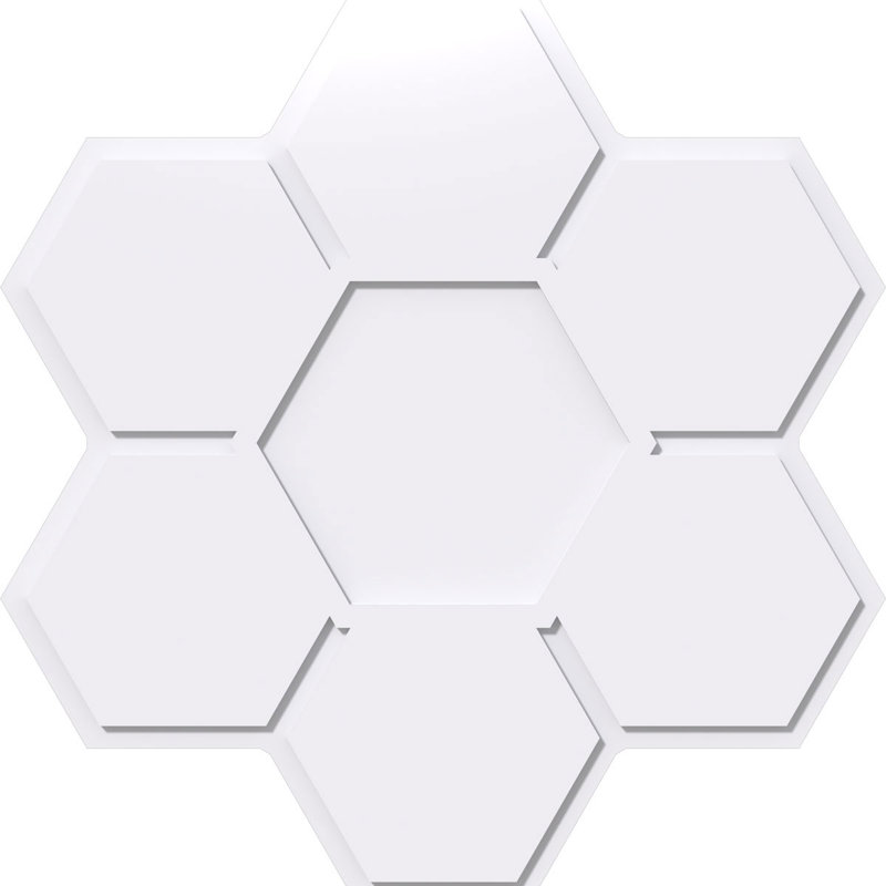 Médaillon de plafond contemporain en PVC de qualité architecturale Daisy, H 1 po x l 36 po x P 36 po