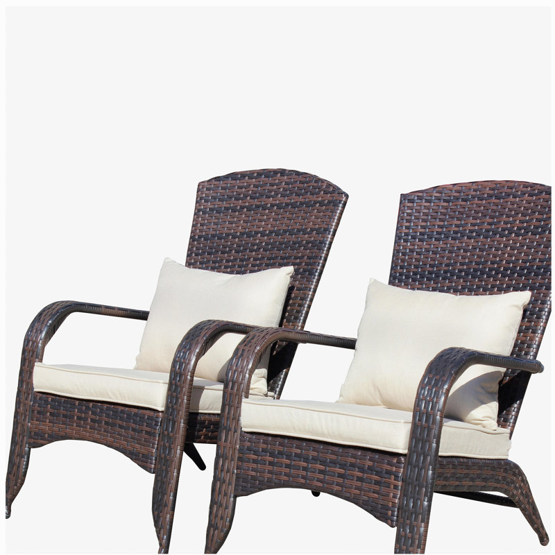 Patio Chair with Cushions(Beige Cushion)