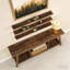 Table de bout à 2 niveaux 70,9 po Farmhouse Console