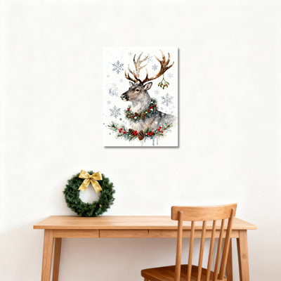 Art mural sur toile, flocon de neige d'hiver