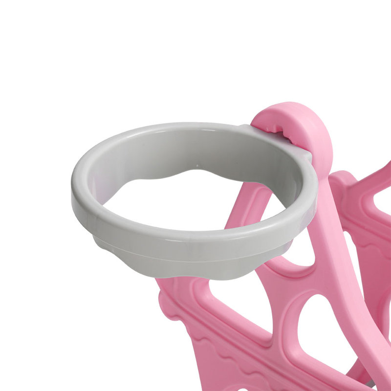 Shoaib Zoomie Kids Plastic Swing Set with 1 Swing(s) , 1 Slide(s), Pink/Grey