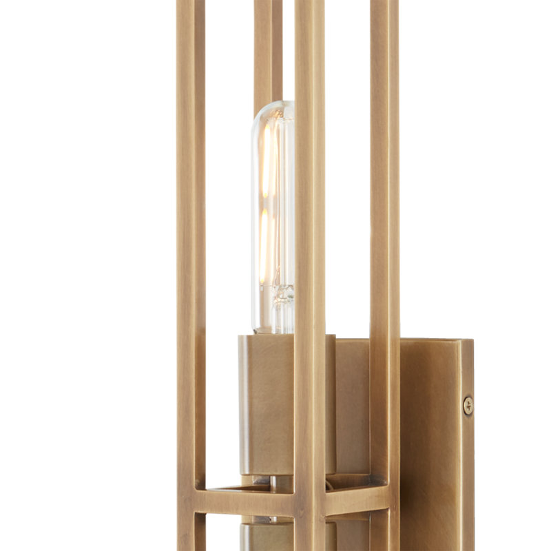 Bergen 2 - Light Armed Sconce, Antique Brass