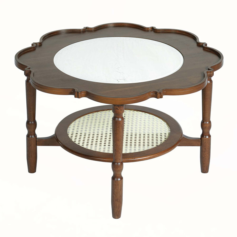 Mid-Century Style Petal Shape Coffee Table