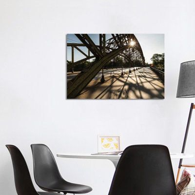 Poland, Wroclaw, Grunwald Bridge by Mikolaj Gospodarek - Wrapped Canvas Print