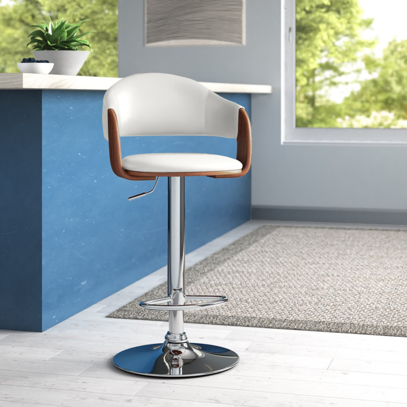 Tabouret de bar Claireville, Blanc