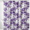 72 "x 72" - Rideau de douche luxueux en tissu texturé mauve avec 12 crochets à billes en métal