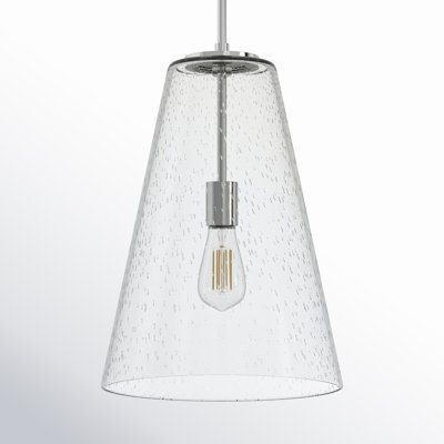 Evanne Single Light Glass Dimmable Pendant