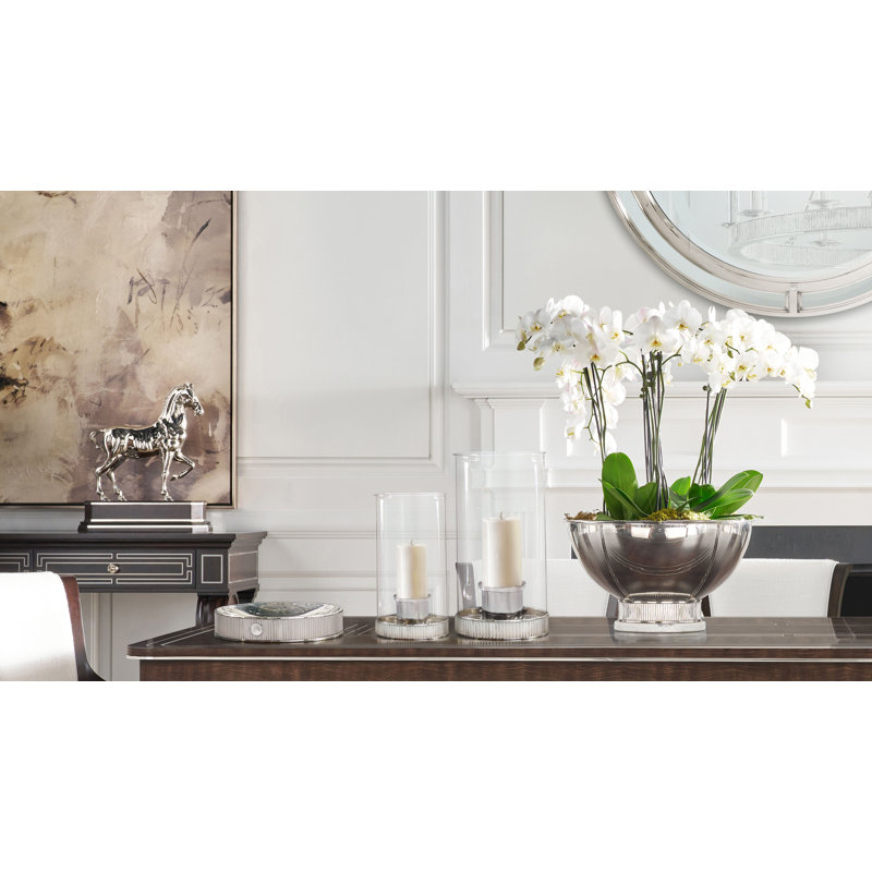 Horizon Brass Tray, Nickel Plated