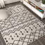 Tapis crème / noir Bousquet Moroccan Beni Souk-1435027399