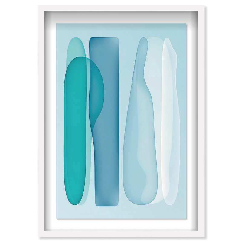 Glacier Fragments Print by Oliver Gal, 25.5"H x 17.5"W, White Shadowbox